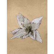 Елочное украшение на клипе «Пуансетия» 32 см