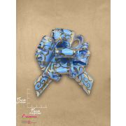 Бант-шар большой с золотые завитки 5см