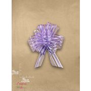 Бант-шар большой с рисунком и органзой 5см