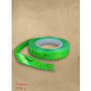 Лента с з/п (2см*50ярд) Золотые сердца A2060 зеленый