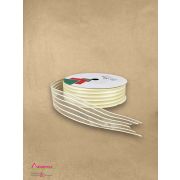 Лента декоративная «Пунктир» п/э, 25мм*25ярд (розовый)