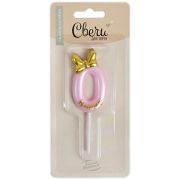 Свеча Цифра Золотой бант