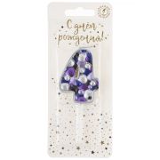 Свеча Цифра Пузырьки